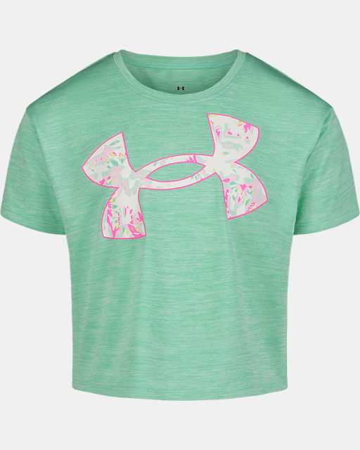 Toddler Girls' UA Solarized Floral Twist Logo Short Sleeve